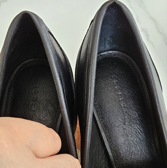 Sanctuary Black Leather Chain Loafers – Size [ 11M ] - Picture 8 of 9